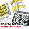 Autobahn88 Motorcycle 17" Rim Decal Kit, Compatible with Yamaha FZ09 MT-09 (2018-2021) (Style: GP01-Yellow) view 2
