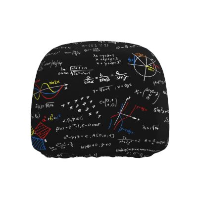 FuriTou Science Formula Car Headrest Covers 1 Pack Universal Car Seat Head Rest Protector Car Accessories for SUV Cars Truck