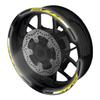 Autobahn88 Motorcycle 17" Rim Decal Kit, Compatible with Kawasaki Z1000 (2003-2023) (Style: Z1000-Yellow) view 1