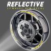 Autobahn88 Motorcycle 17" Rim Decal Kit, Compatible with Kawasaki Z1000 (2003-2023) (Style: Z1000-Yellow) view 3