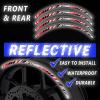 Autobahn88 Motorcycle 17" Reflective Rim Decal Kit, Compatible with Suzuki Bandit 1200 GSF1200 (1997-2000) (Style: P03B-Blue-Reflective) view 4