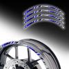 Autobahn88 Motorcycle 17" Reflective Rim Decal Kit, Compatible with Yamaha FZ10 MT-10 (2018-2021) (Style: P02B-Yellow-Reflective) view 2