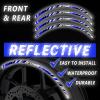Autobahn88 Motorcycle 17" Reflective Rim Decal Kit, Compatible with Yamaha FZ10 MT-10 (2018-2021) (Style: P02B-Yellow-Reflective) view 4
