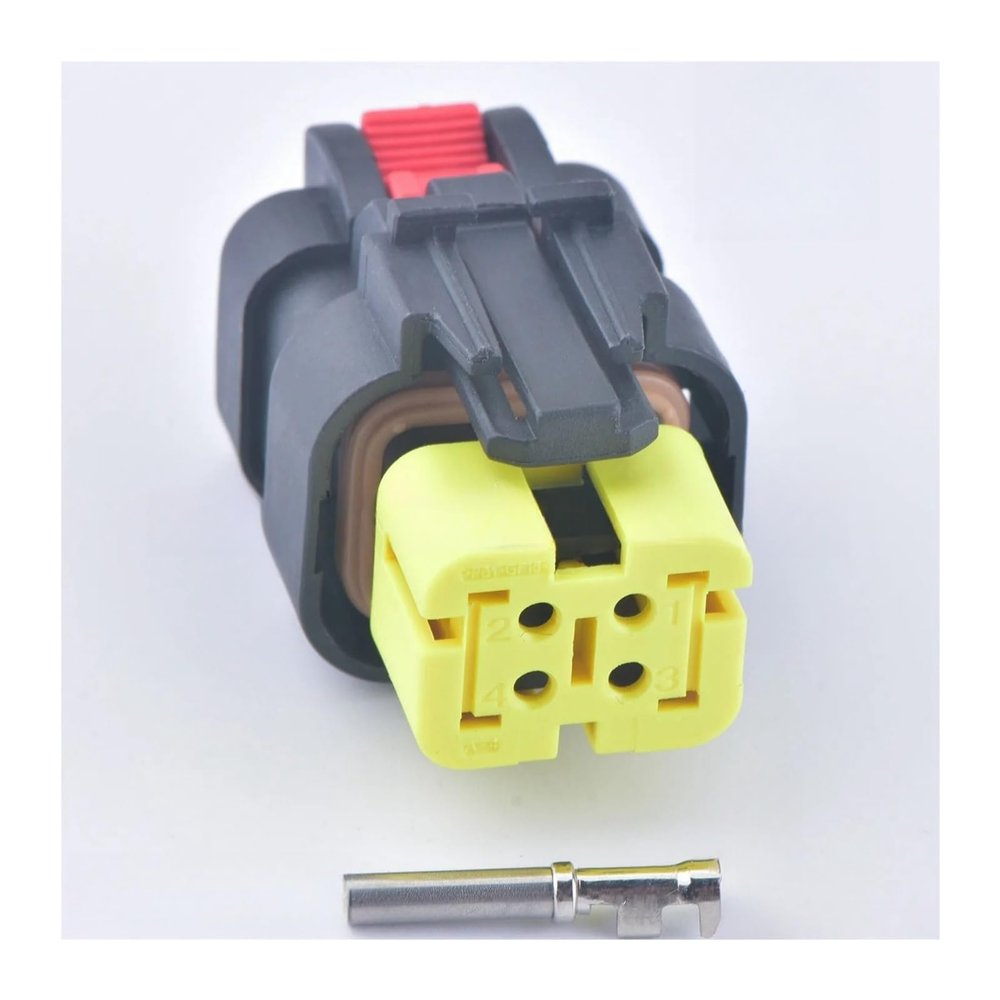 automotive wire connectors 4 Pin 1.5 Series Car Connector 776488-1 776487-1 776487-2 776487-3 776487-4 Harness Socket Fit Compatible Truck Excavator Car maintenance(D)
