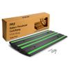 Pyle 4 ft. Rubber Threshold Curb Ramp, Heavy Duty, Non-Slip Car Ramp for Driveways, Garages, and Sidewalks, Green Reflective Strips, Waterproof, with Expansion Screws, 48.0x 16.0 x 2.6 Inch view 1