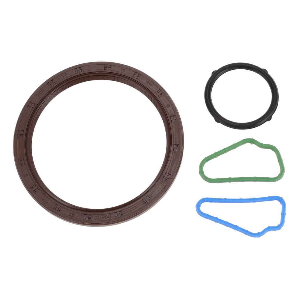 Hihaha Engine Timing Cover Gasket Set JV5151 for Kia Amanti 3.3L-3.8L V6 DOHC 24v 06-16 Chain Case Cover Gasket Long-lasting Sealing Rubber,Metal 1 Set Brown