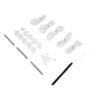 ULTECHNOVO Rv Pleated Shade Repair Kit Easy Install Blinds Replacement Parts with Dual Wheels End Caps and Springs for Rv and Yacht Window Maintenance view 1