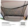 Anneome Mesh Car Storage Pouch for Toys and Essentials Durable Zipper Bag Convenient Organization for Car Ceiling Use Black with Yellow Cord view 3