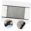 Anneome Mesh Car Storage Pouch for Toys and Essentials Durable Zipper Bag Convenient Organization for Car Ceiling Use Black with Yellow Cord view 4
