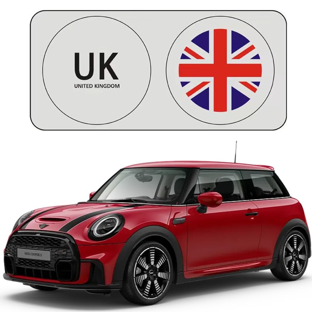 Windshield Sun Shade for 2007-2026 Mini Cooper Countryman, Fits R55 R56 R57 R58 R59 R60 R61 F54 F55 F56 F60, 240T Reflective Sun Visor Protector, Blocks UV Rays & Sun Heat