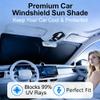 Windshield Sun Shade for 2007-2026 Mini Cooper Countryman, Fits R55 R56 R57 R58 R59 R60 R61 F54 F55 F56 F60, 240T Reflective Sun Visor Protector, Blocks UV Rays & Sun Heat view 4
