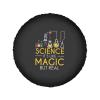 Science It's Like Magic But Real Spare Tire Cover Waterproof Dustproof Portable Tyre Cover, for RV, SUV, Truck, Trailer 15 inch view 2
