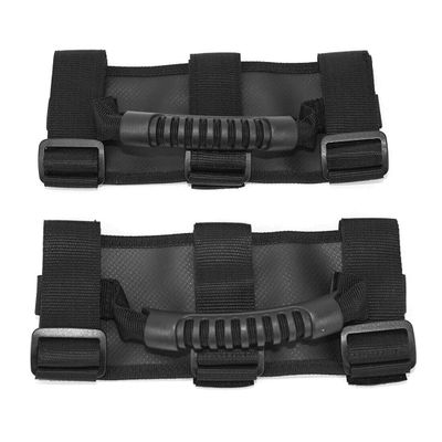 Supagat Pair Roll Bar Grab Handle Handles Black for Jeep for TJ 1997-2006 for Wrangler 1987-1995 1997-2019 Cj Yj Tj Jk (Leather)