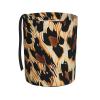 BEIVGOXL Leopard Print Printed Car Trash Can-Waterproof Car Garbage Can,Car Trash Bag Hanging,Women's Car Accessories, Car Seat Back Use Car Interior Accessory Storage Bag Collapsible Trash Container view 1