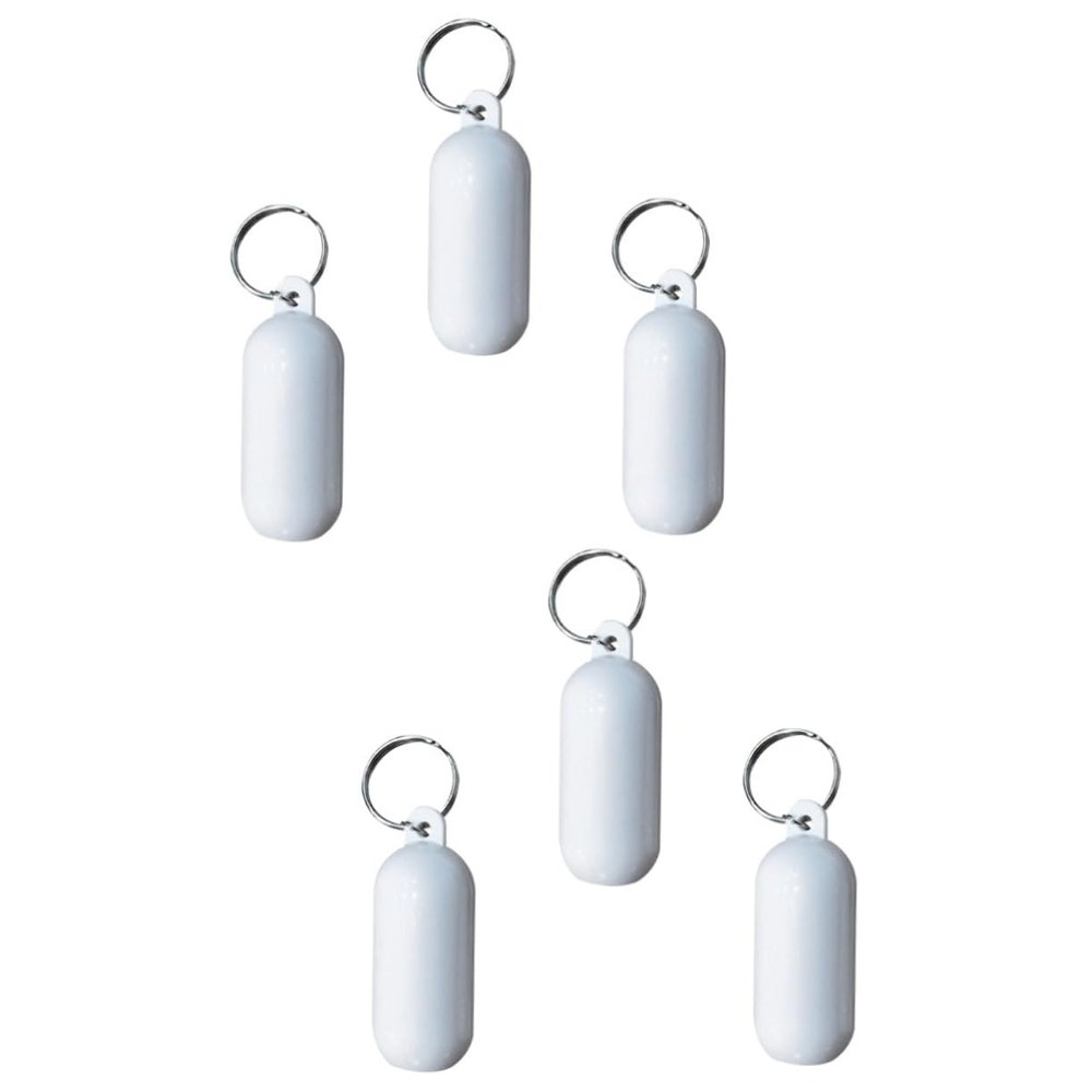 WESIEVYA 6pcs Floating Keychain Key Holder Ring for Accessories Beach Party Favors Car Key Holder Keychain Tassel