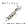 automotive wire connectors 4 Pin Green Automobile Connector Transducer Socket With Male Or Female Terminals 18650.000.001 Car maintenance(With female pin) view 4