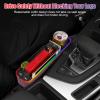 WODHMIEY 2PCS LED Car Seat Gaps Filler Organizer,Front Seat Gaps Filler, Car Seat Organizer with Ambient Light, USB Charger for Multifunction Storage Box for Holding Phone, Sunglasses view 2