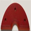 Century Tail Bone Style Skateboard Skid Plate, 6.0 inch (Red) view 1