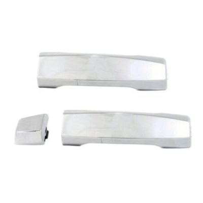 MAPHRWZ Car Door Handle Exterior Rear Left Right 2pcs Chrome with Cap for for Titan LE/SE/XE 2004-2010 & PRO-4X 2008-2015 & S/SL/SV 2011-2015 & Base 2012 2014-2015 16584686