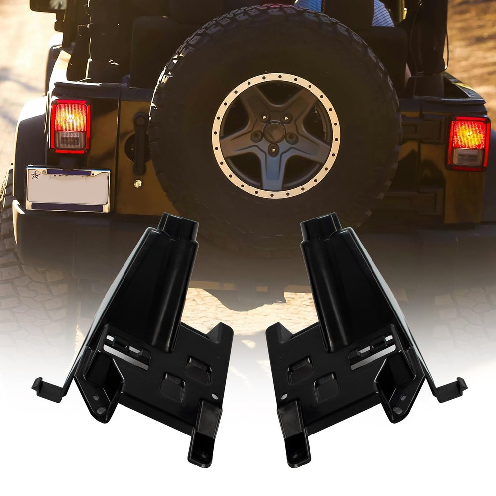 ETL INDUSTRIES Tail Light Brackets Rear Light Mount Kits Tail Lamp Holder for Jeep Wrangler JL 2018-2024