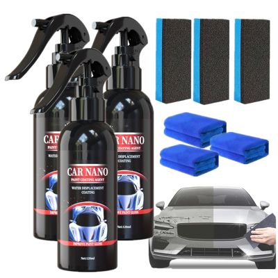 MotorCart Basics Nano Car Spray, Nano Scratch Remover, Scratch Repair, 3 Pcs, 120ML
