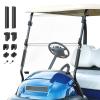 Panglong Precedent Golf Cart Windshield, Club Car Windshield with all Windshield Clips, Fold Down Windshield Anti-UV Impact Resistant Fit 2004-Up Club Car Precedent, Tempo, Onward, 37.59"W X 33.97"H view 1