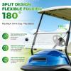 Panglong Precedent Golf Cart Windshield, Club Car Windshield with all Windshield Clips, Fold Down Windshield Anti-UV Impact Resistant Fit 2004-Up Club Car Precedent, Tempo, Onward, 37.59"W X 33.97"H view 2