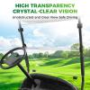Panglong Precedent Golf Cart Windshield, Club Car Windshield with all Windshield Clips, Fold Down Windshield Anti-UV Impact Resistant Fit 2004-Up Club Car Precedent, Tempo, Onward, 37.59"W X 33.97"H view 3