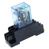 BHOLSA 5sets LY2NJ 220V 10A Coil Power Relay DPDT HH62P HHC68A-2Z with Socket Base(AC 110V) view 3