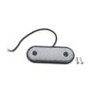 SIKUAI Auto LED Oval Side Marker Indicator Light Tail Lamp for Trailer Truck Lorry Van White view 1