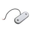 SIKUAI Auto LED Oval Side Marker Indicator Light Tail Lamp for Trailer Truck Lorry Van White view 2