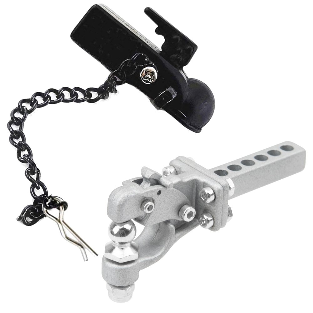 Metal Hitch Trailer Hook Ball Buckle Simulation Link Component & Metal Hitch Trailer Hook Simulation Climbing Tow Shackles