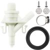385311641 RV Toilet Valve Replacement Kit for Dometic 300|301|310|311|320|321 Pedal Flush Toilets -Freeze-Resistant Flush Camper Toilet Valve Parts with 385311658 Toilet Seal view 1