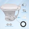 385311641 RV Toilet Valve Replacement Kit for Dometic 300|301|310|311|320|321 Pedal Flush Toilets -Freeze-Resistant Flush Camper Toilet Valve Parts with 385311658 Toilet Seal view 4