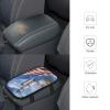 JTREHY Car Center Console Pads, Sea to Shining Sea Patriotic Printed Waterproof Car Armrest Seat Box Cover Universal Car Interior Protection Accessories for SUV, Truck, Car view 4