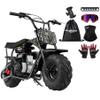 Oryxearth Mini Dirt Pit Bike BRM100, 105CC 4-Stroke Gas Powered 3.5HP for Off Road & Trail Bike, Up to 28 Mph, Automatic Transmission and Pull to Start, Weight Support Up to 185LBS for Teens/Adults view 1