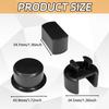 QBOONPT 4 PCS Car Tailgate Hinge Kit, ABS 3 Specs Tailgate Bushing Insert Kit, Tailgate Accessories for Left Right Bed and Door Sides, Compatible with Dodge Ram Ford F-Series (Black) view 2