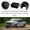 QBOONPT 4 PCS Car Tailgate Hinge Kit, ABS 3 Specs Tailgate Bushing Insert Kit, Tailgate Accessories for Left Right Bed and Door Sides, Compatible with Dodge Ram Ford F-Series (Black) view 4