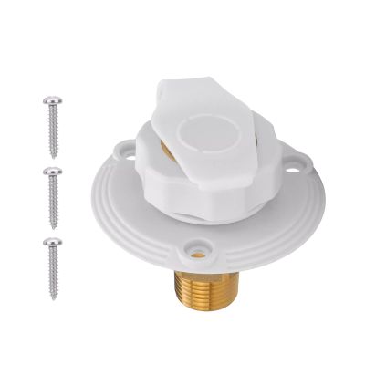 RV Water Fill Inlet, RV City Water Inlet with Check Valve for Trailer Marine