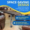 Black Walnut RV Table Top Set with Secure Mounting Hardware Rectangular Table Set with Heavy-Duty Flat Mount Head, Durable 304 Stainless Steel Stand Post & Cup Holders - Easy to Install & Remove view 4