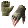 SUJAYU Fingerless Outdoor Gloves for Men Women, Knuckle Protection for Cycling Hiking Bicycle Riding, Motorcycle Gloves for Men Women (Green, Large) view 1