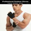 SUJAYU Fingerless Outdoor Gloves for Men Women, Knuckle Protection for Cycling Hiking Bicycle Riding, Motorcycle Gloves for Men Women (Green, Large) view 2