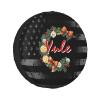 Christmas Yule Wreath Pagan Christmas Xmas Tire Cover 14" 15" 16" 17" Personalized Waterproof Spare Wheel Cover Fit for Car Jeep RV SUV Truck view 1