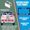 Cats Make Me Happy You Not So Much Style Heavy Duty Metal License Plate Frame Personalise/Car Accessories Car Tag Holder Cover view 3