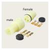 automotive wire connectors 3 Pin 6187-3551 6180-3541 Automobile Spark Connector Socket Wire 6.3MM Female Male Socket DJ70319Y-6.3-11 Car maintenance(Male with Pin,1 Set) view 2