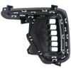 Garage-Pro Fog Light Cover Compatible with Hyundai Santa Fe 2017-2018, Santa Fe XL 2019 Front, Driver Side, Black view 1