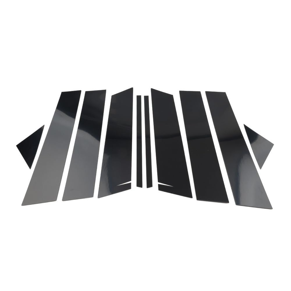 SIKUAI 10pcs Door Window Pillar Post Trim Cover Decal PC Plastic Glossy Black Car For Mazda CX-5 2012-2016