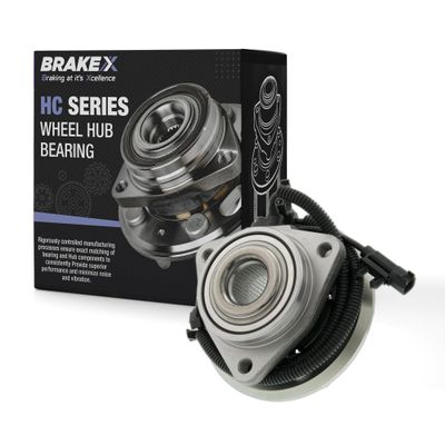 Brake X Front Right Wheel Bearing and Hub Assembly for 2007-2011 Dodge Nitro | HC Series Front Passenger wheel hub assembly
