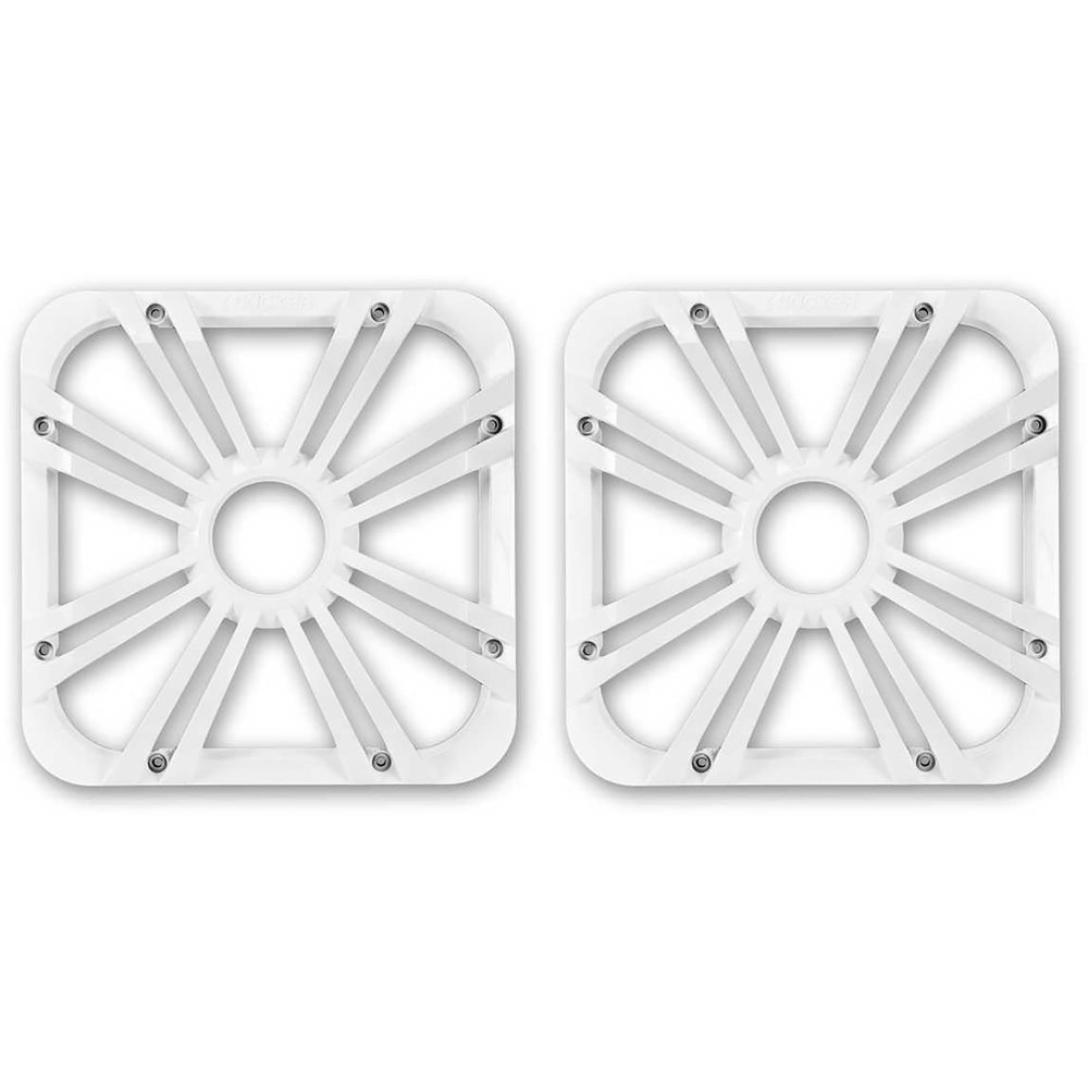 Kicker 11L710GLW L7 10 in Marine LED Grilles Pair Bundle