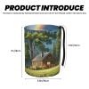 AQRMNBV Universal Car Trash Can with Rainbow Print,Personalized Bag Hanging Storage Pockets for Car - Waterproof and Leak-Proof view 3